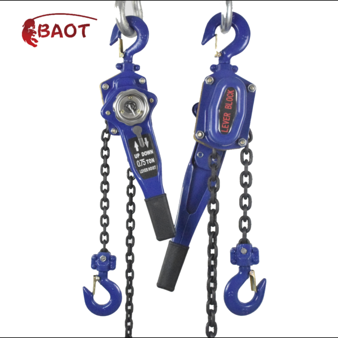 1 ton to 9 tons Alloy Steel Chain Hoist with Safety Hook Corrosion Resistant for Construction